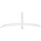 Ekena Millwork Bellingham Architectural Grade PVC Gable Bracket, 108"W x 27"H x 2"D x 4"F, 6/12 Pitch GBP108X27X0204BEL00 - alternate 1